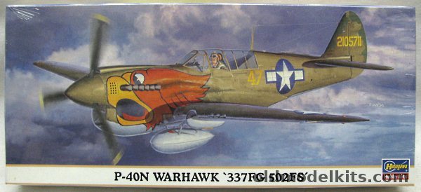 Hasegawa 1/72 P-40E Warhawk - USAAF 337 Fighter Group 502 Fighter Squadron, 00293 plastic model kit
